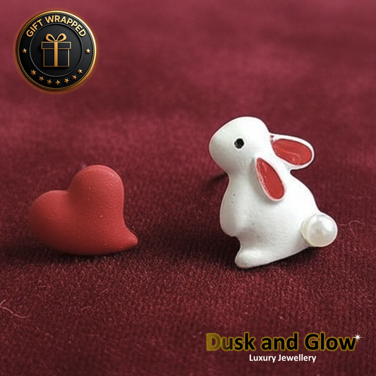 Cute Animal Stud Earrings Faux Pearl Womens Ladies Girls Jewellery Gift UK NEW0